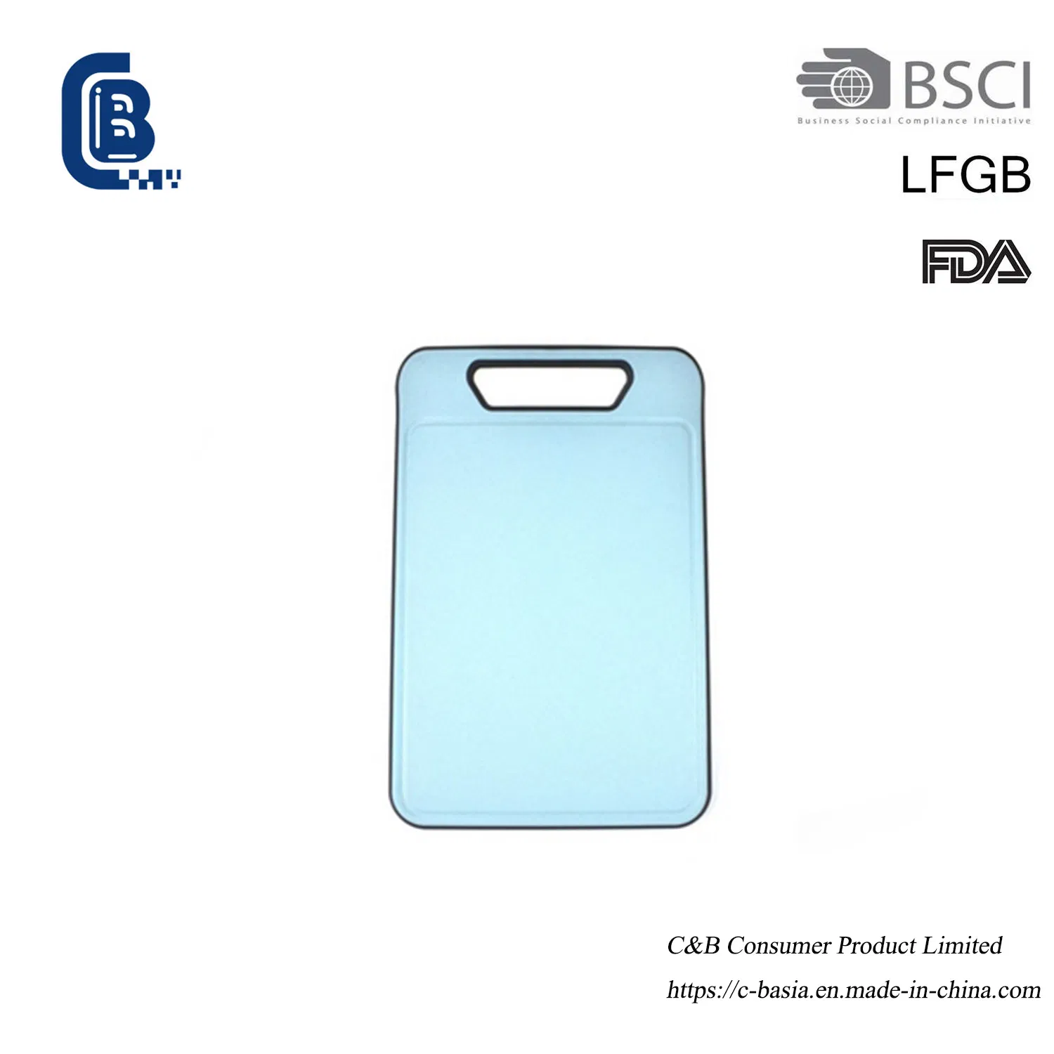 Wheat Straw Plastic Chopping Board (Heavy-Duty) - Juice Grooves, Dishwasher Safe