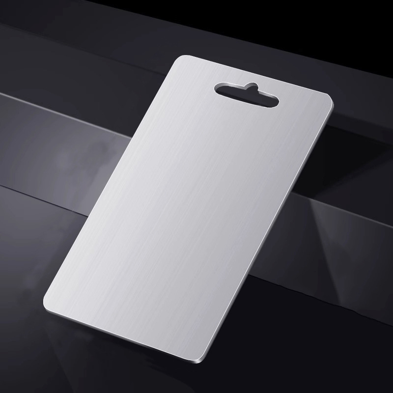 Pure Titanium Rectangular Food Grade Cutting Board Indoor Outdoor Kitchen Chopping Block Meat Fruit Box Packing