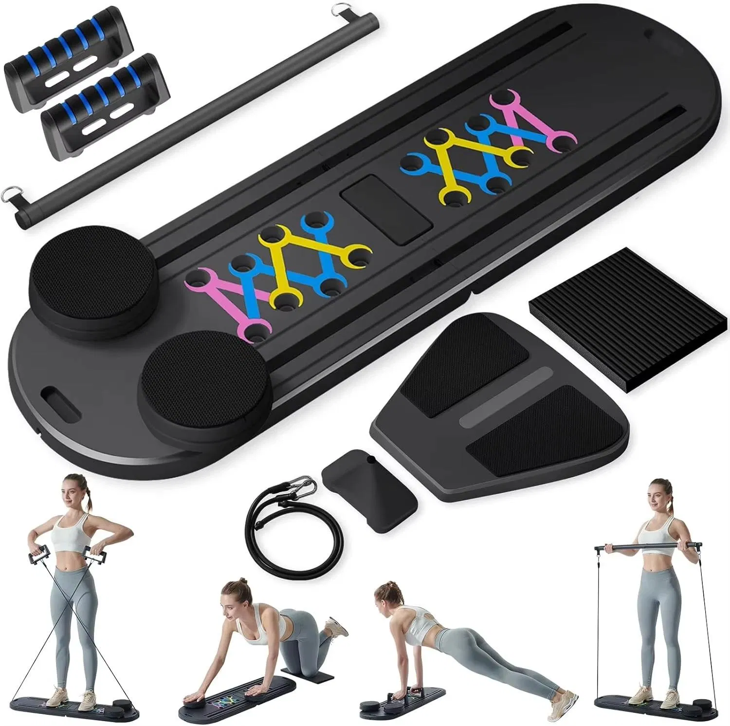 Hot Selling 6-in-1 Multifunctional Foldable Abdominal Pilates Board for Core Strength Training