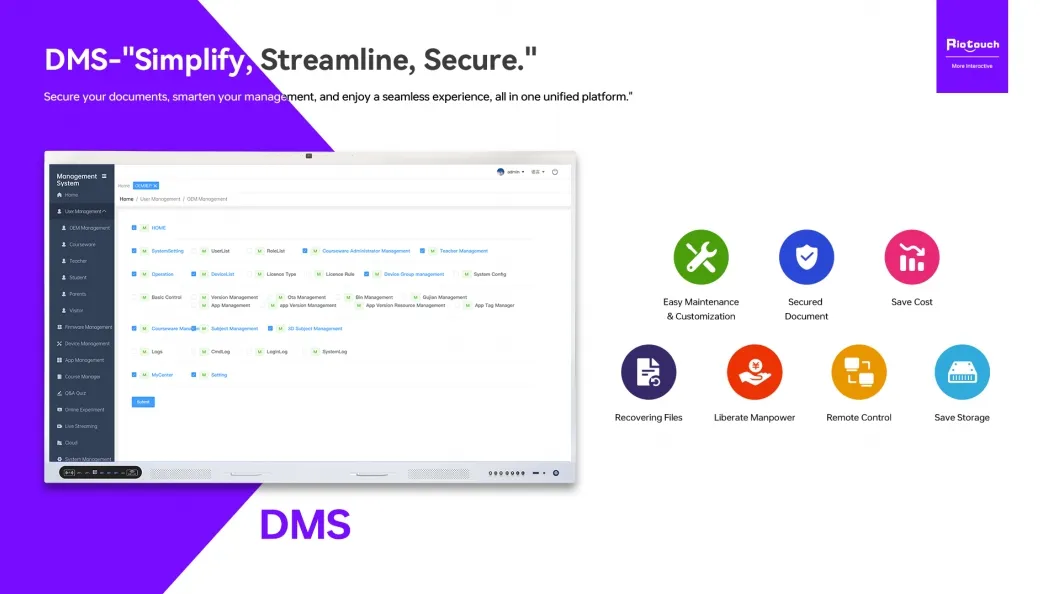 Interactive Display Features