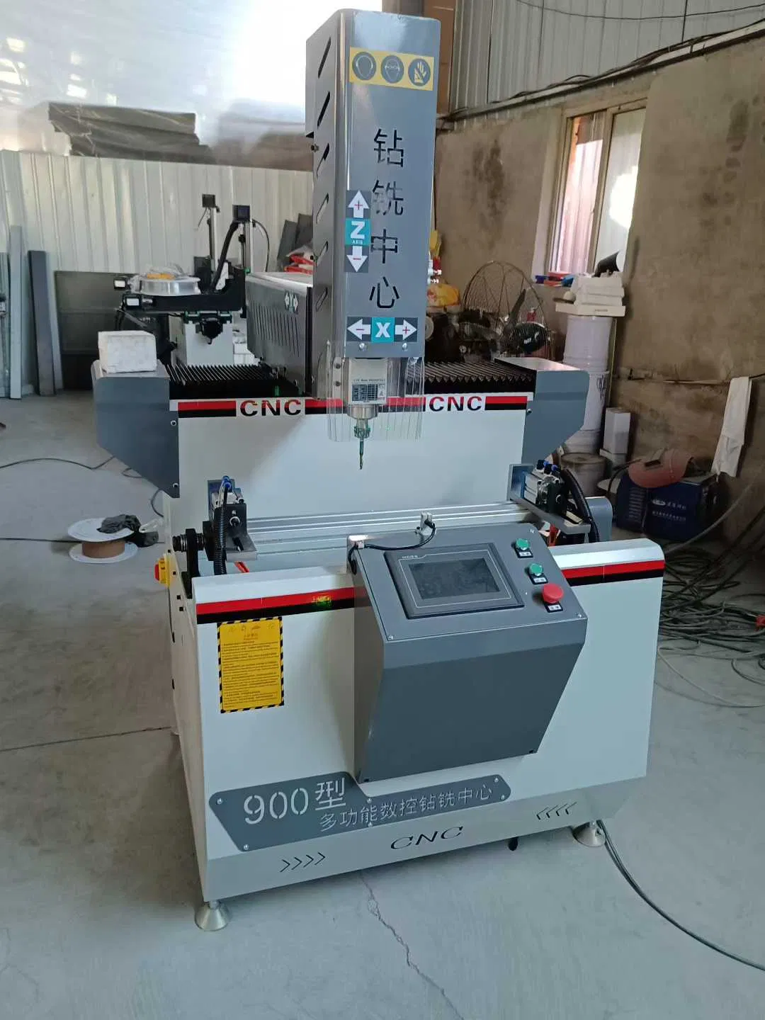 Double-Head CNC Drilling and Milling Machine Is Suitable for Aluminum Profile PVC UPVC Profile Milling and Drilling Machine