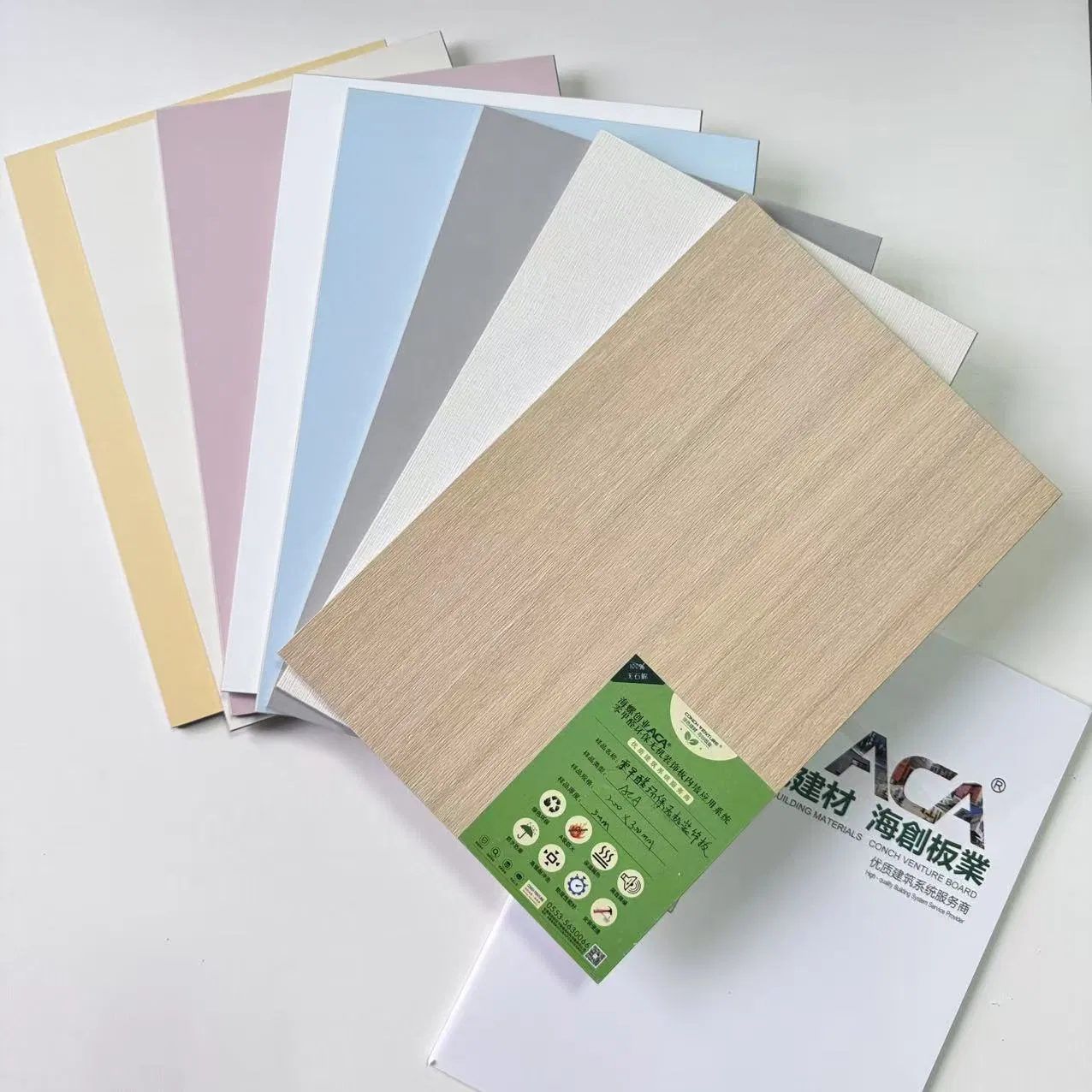 Aca Decorative Board for Interior Wall - Vibrant Colorful Texture Patterns