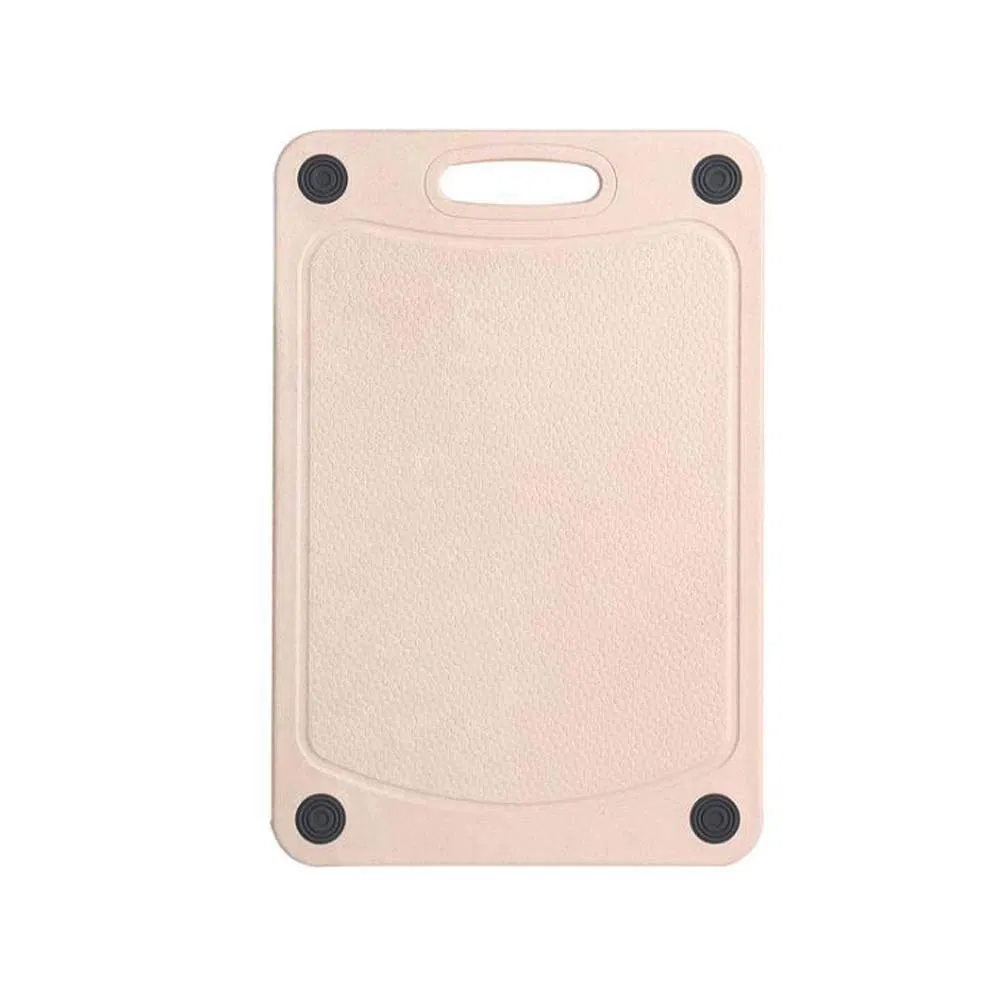 Medium Wheat Straw Hangable Chopping Board, Cutting Board with Juice Grooves/Kitchen Cutting Board