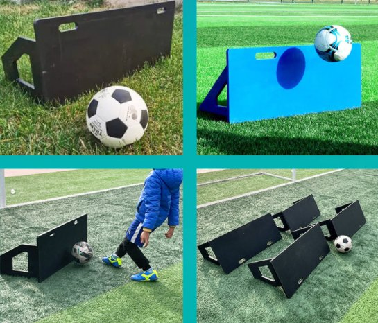 HDPE Foldable Football Back Wall Equipment Soccer Training Rebound Board