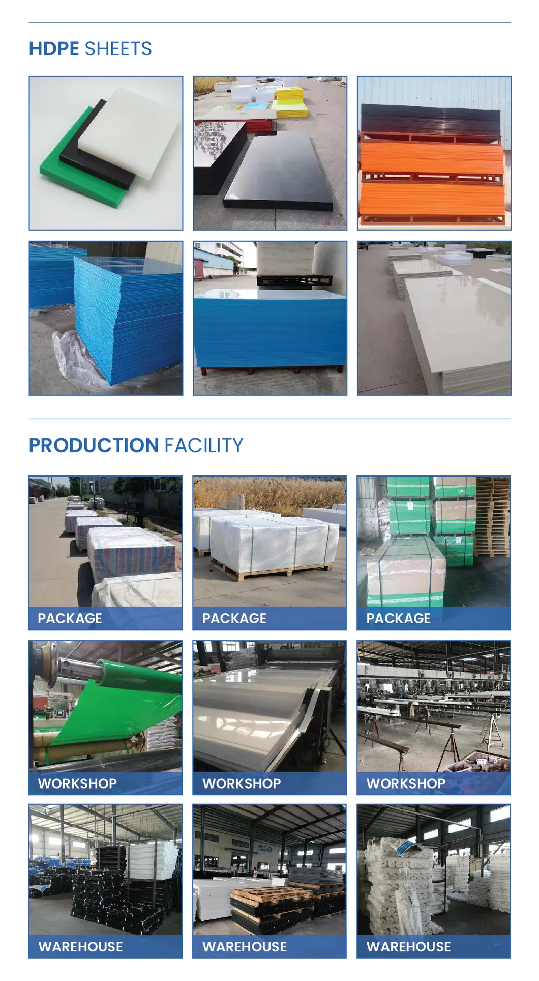 HDPE Sheet Applications