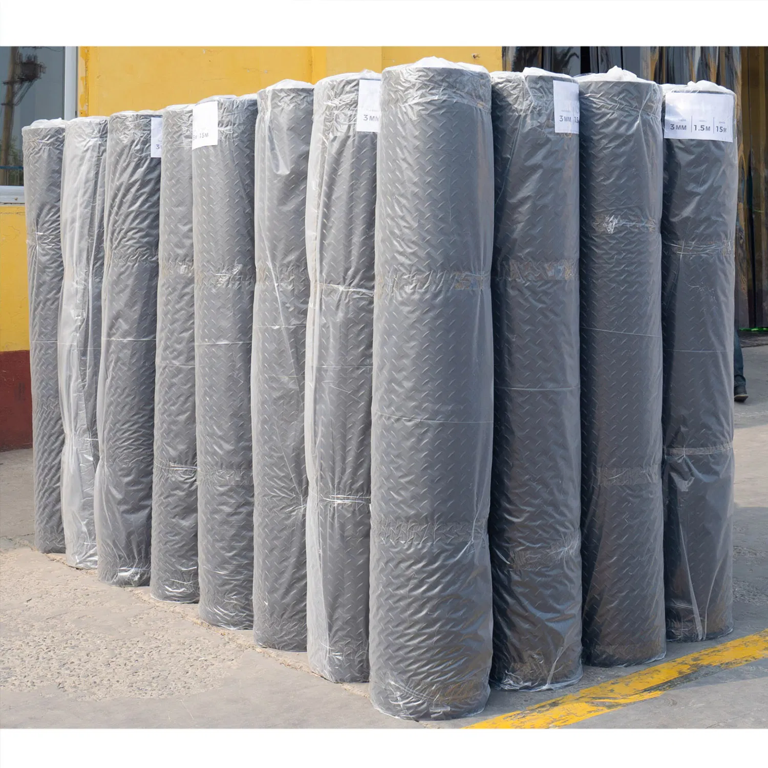 Customized 200% Elongation Corrugated Ribbed Colored Rubber Sheets Mat with Durable Eco-Friendly Cutting Service