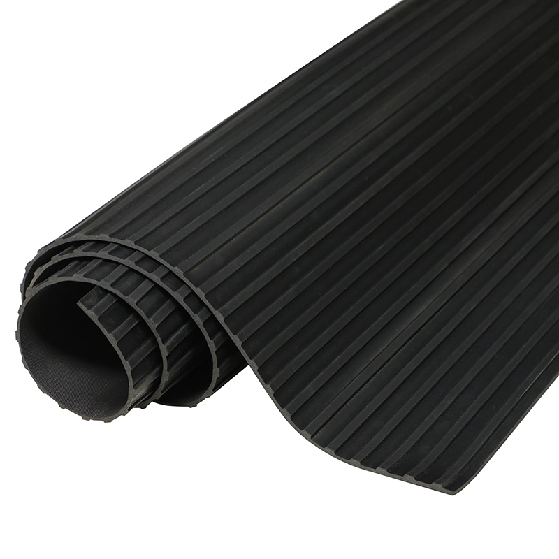 Customized 200% Elongation Corrugated Ribbed Colored Rubber Sheets Mat with Durable Eco-Friendly Cutting Service