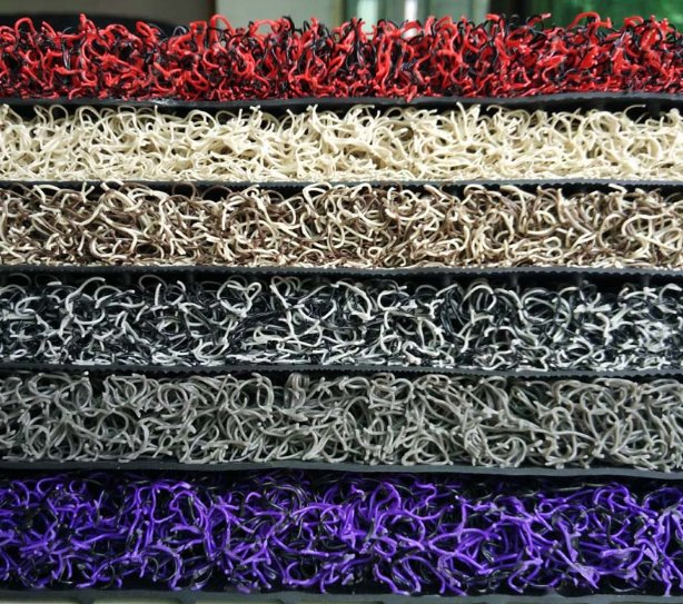 PVC Double Colors Coil Boat Swimming Outdoor Entrance Flooring Mat