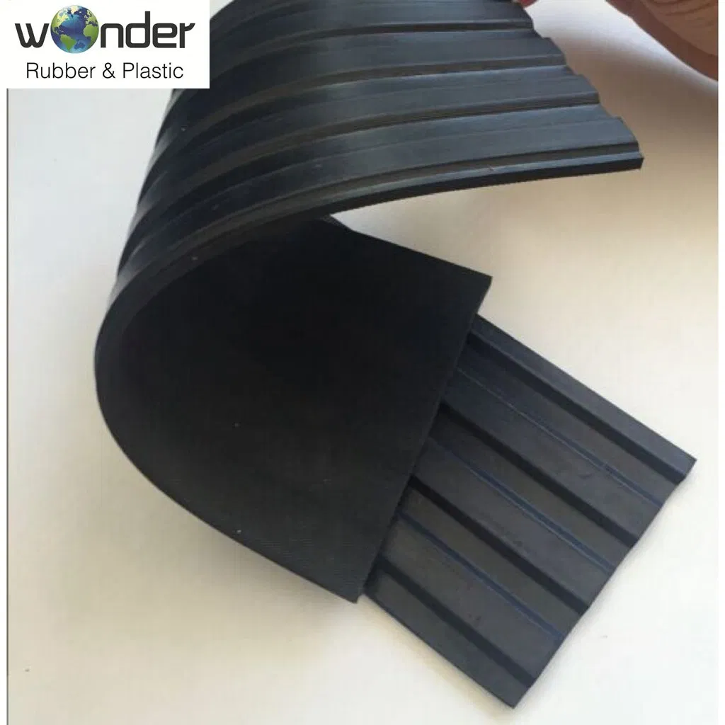 Fine Rib Wide Rib Composite Ribbed Corrugated Grooved Rubber Floor Sheet Mat