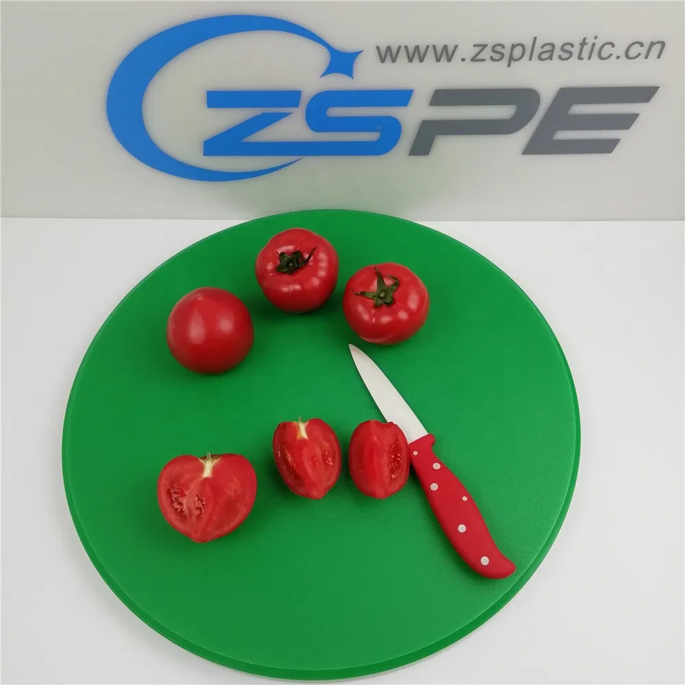 Zspe Eco Friendly HDPE Thick Plastic Chopping/Cutting Board with Juice Groove