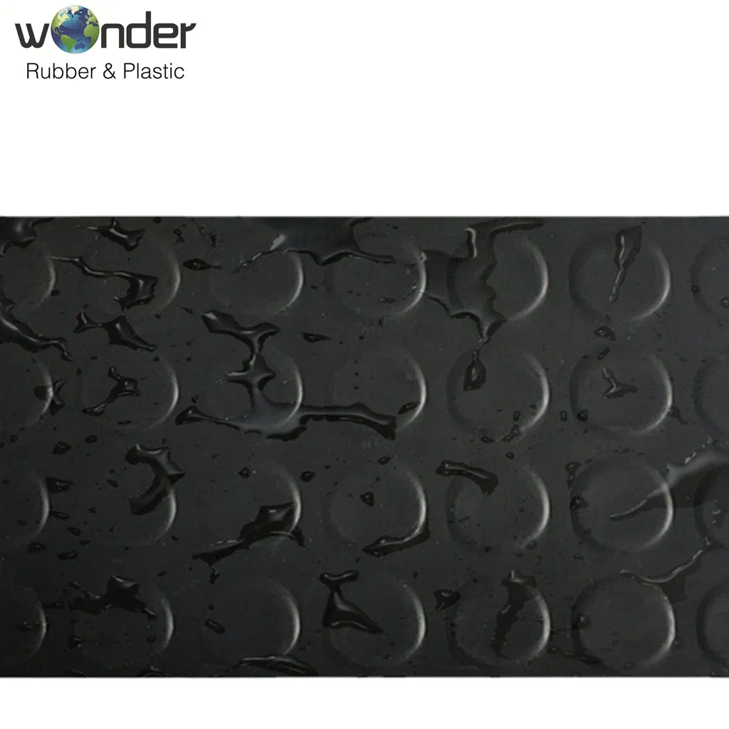 Sample Free Anti Slip Diamond Willow Leaf Rubber Sheet Mat Flooring Roll