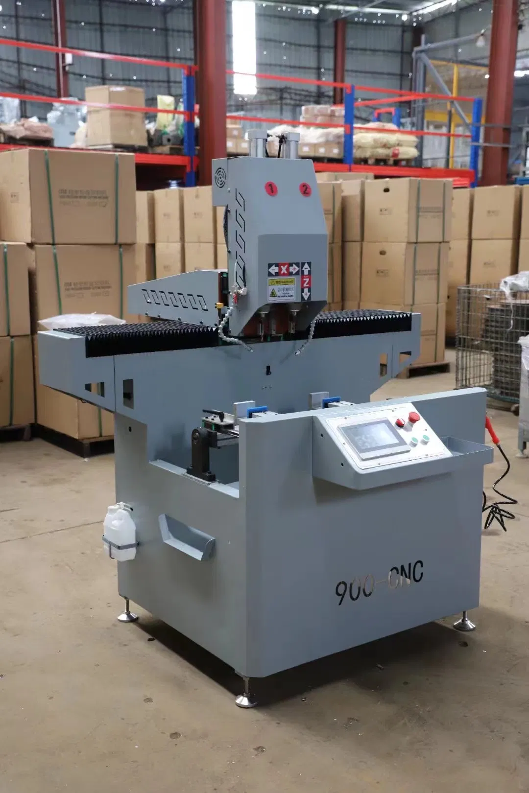 Double Head CNC Milling Drilling Machine for Aluminum PVC UPVC Door Window Profiles High Precision Processing