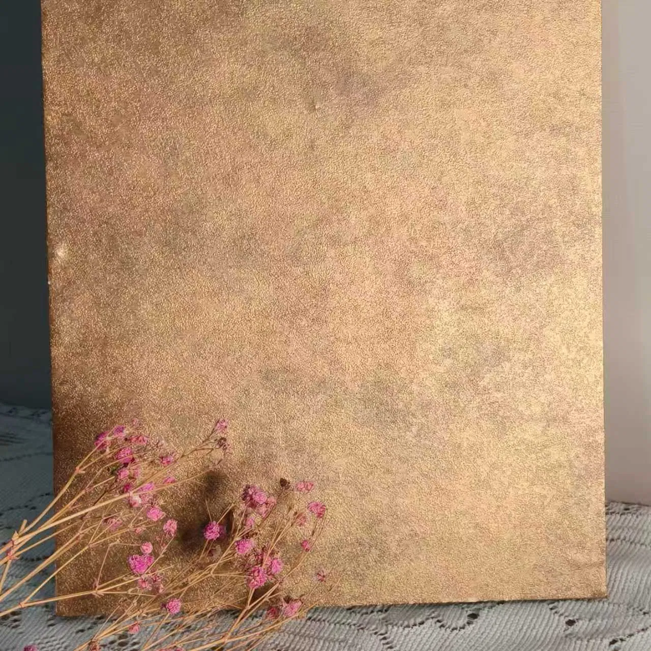 Rustic Metal Patterned PVC Film for Fireproof Interior Designs Manufacturer