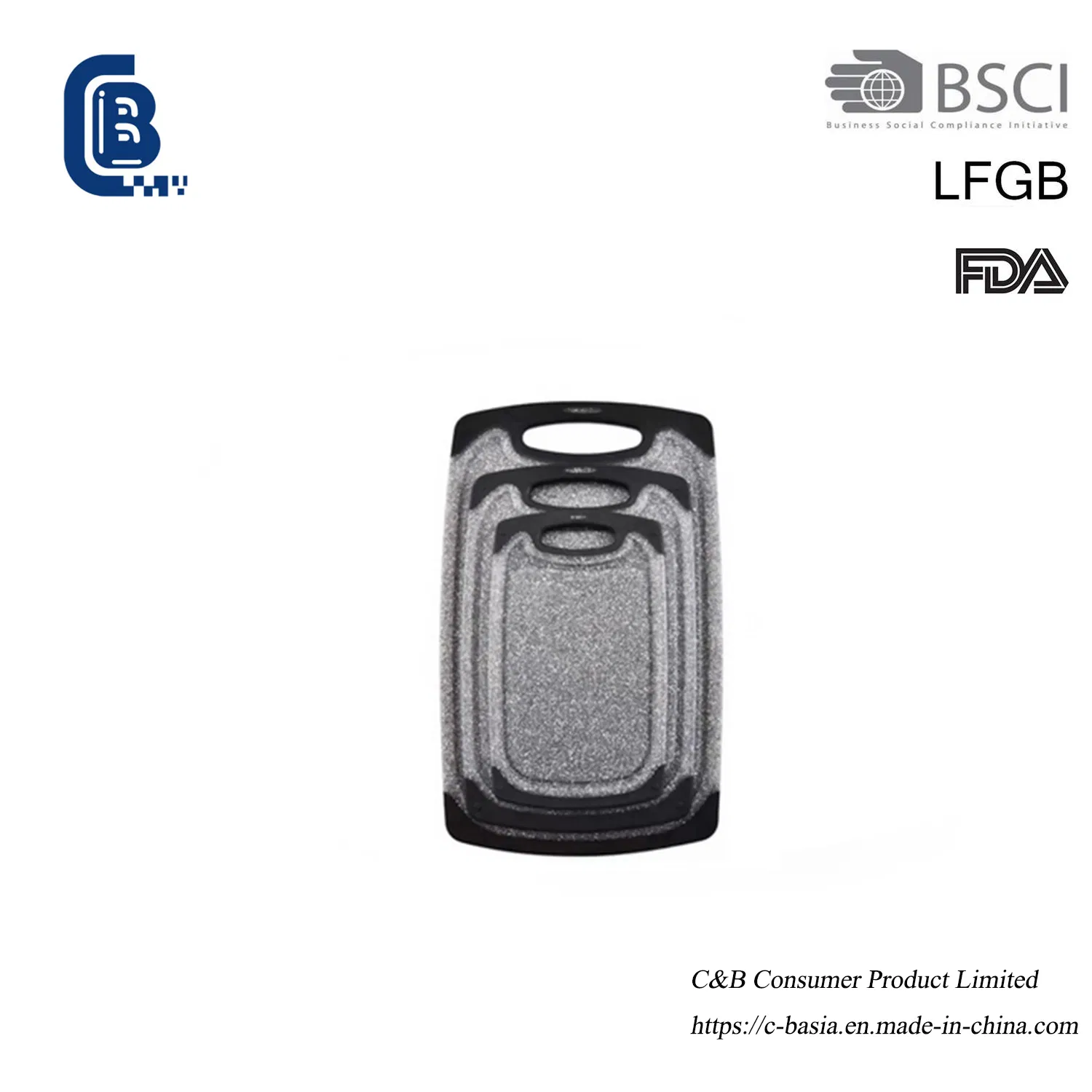 3PCS Heavy-Duty Wheat Straw Cutting Boards - Non-Slip, Juice Grooves, Dishwasher Safe