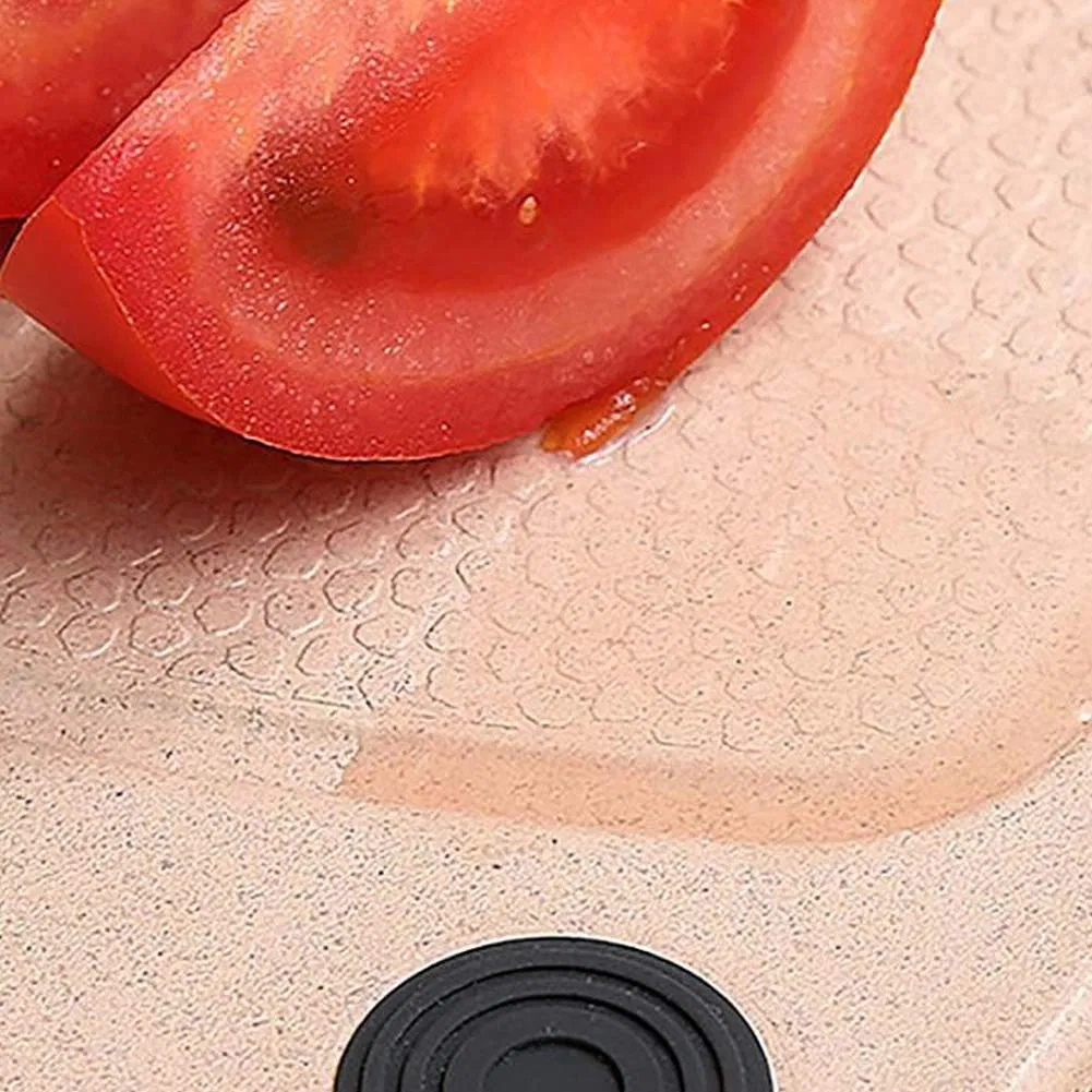 Medium Wheat Straw Hangable Chopping Board, Cutting Board with Juice Grooves/Kitchen Cutting Board