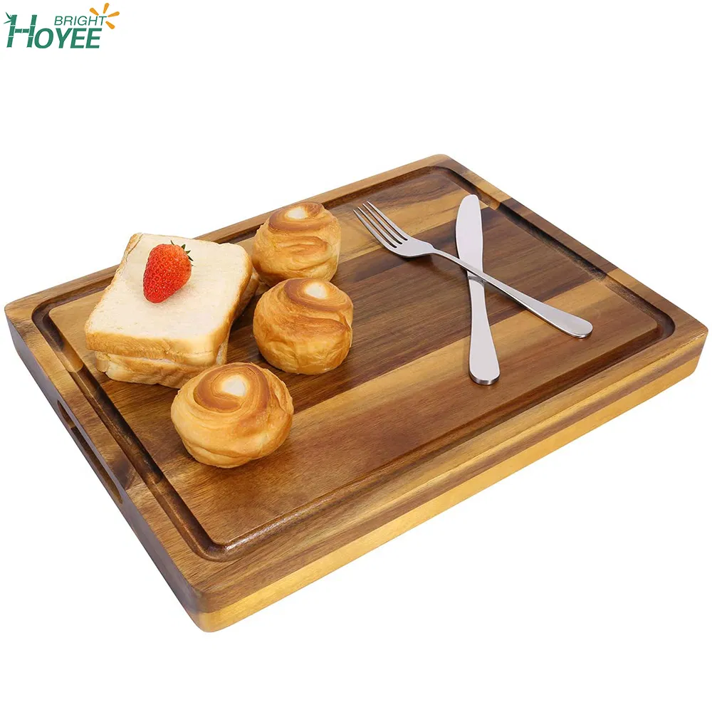 Cutting Board with Deep Juice Groove