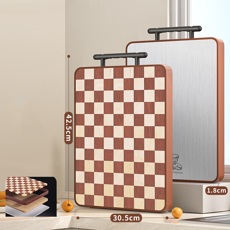 Gourmet Acacia Chessboard Cutting Board for Culinary Enthusiasts