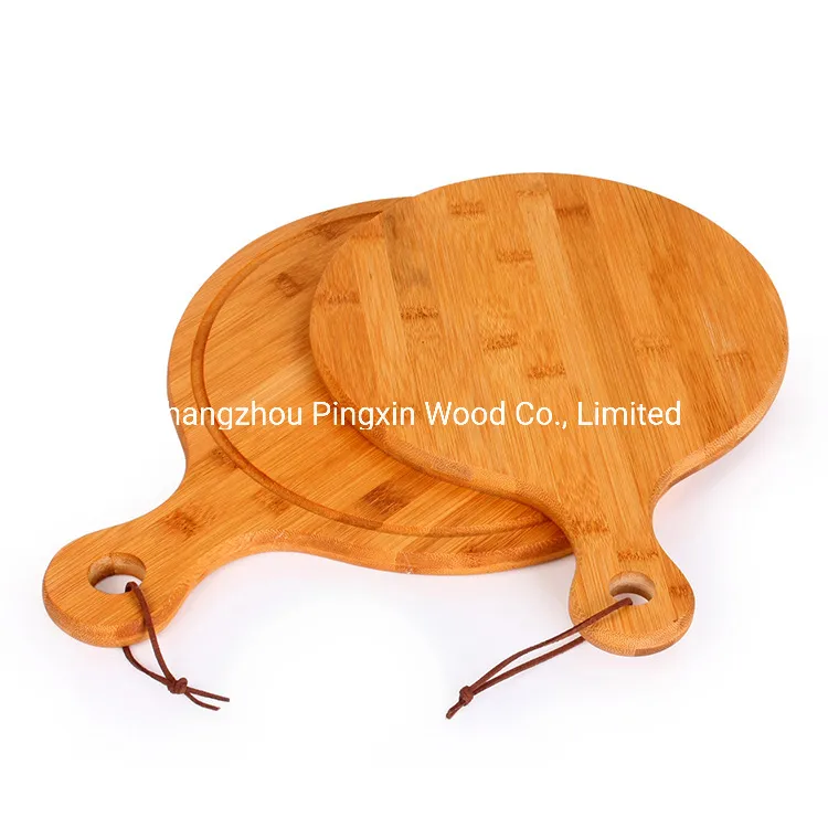 Round Pizza Board with Handle