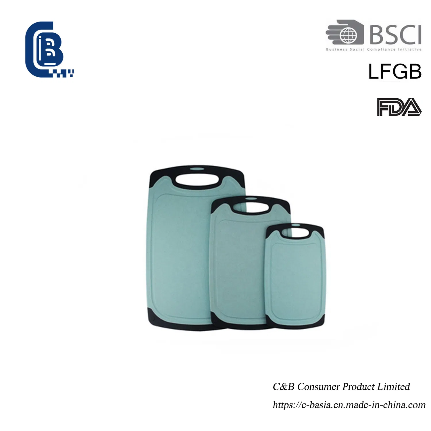 Dishwasher Safe Non-Slip Heavy Duty Kitchen Plastic Cutting Board