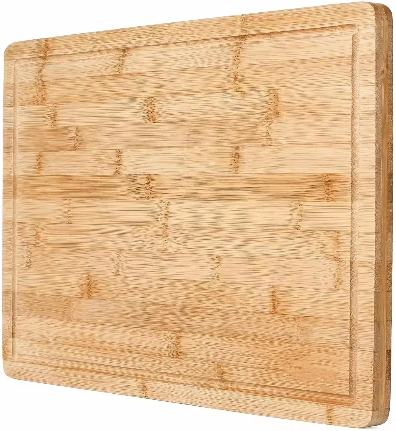 Extra Large Natural Bamboo Board Bamboo Chopping Board with Grooves