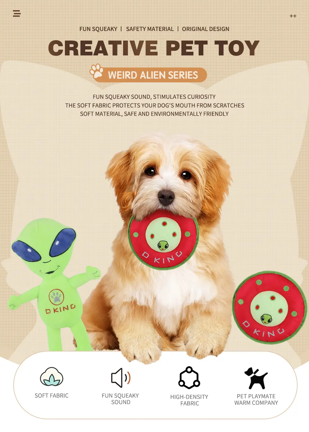 Pet Toy UFO and Alien 1
