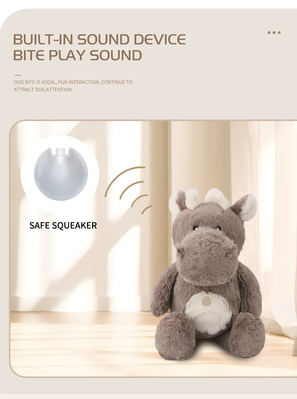 Stuffed Dragon Pet Toy - View 12