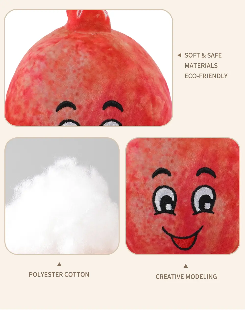 Dog Interactive Plush Toy - Avocado Model Detail 3