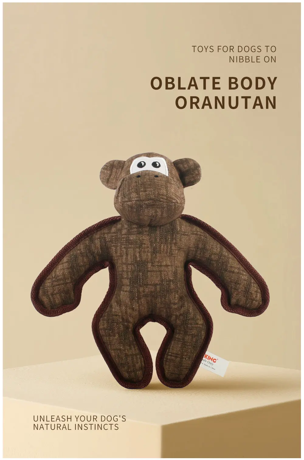 Oblate Squirrel Dog Toy View 1