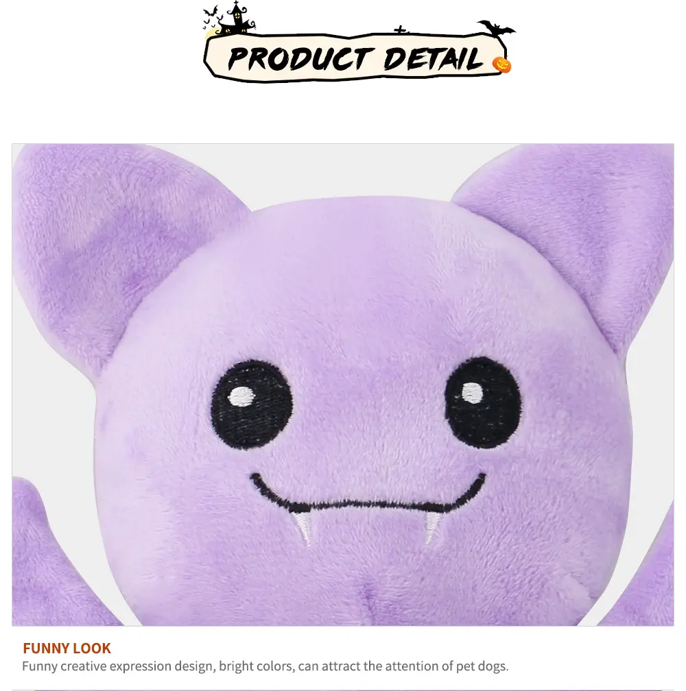 Recycled Bat Plush Toy Detail 10