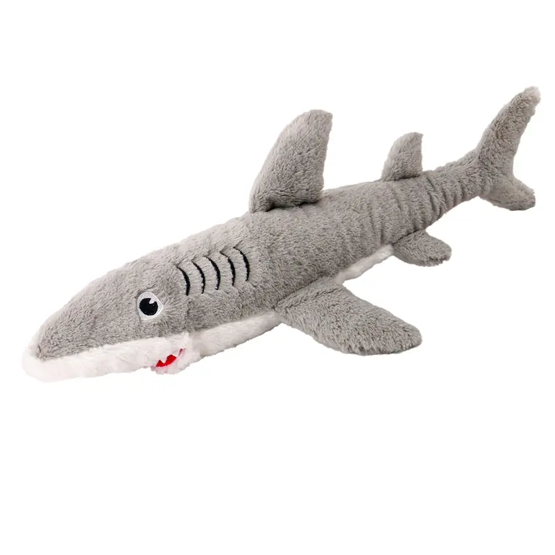 Custom Cuddly Shark Pet Toy: Soft Polyester, Lifelike Charm! Manufacturers, Factories