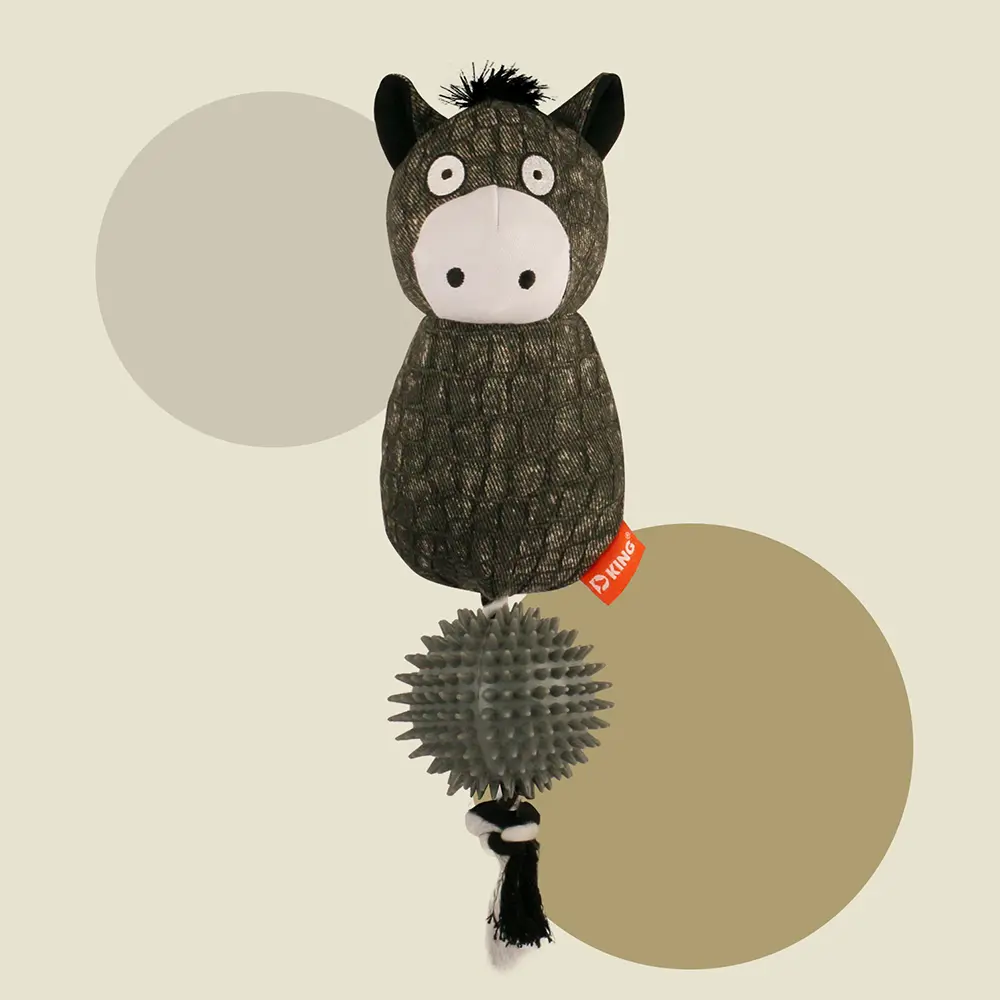 Wholesale 2025 New Product Classic Animal Shape Sturdy Dog Toy Collection Donkey with Thorn Ball Manufacturers, Factory