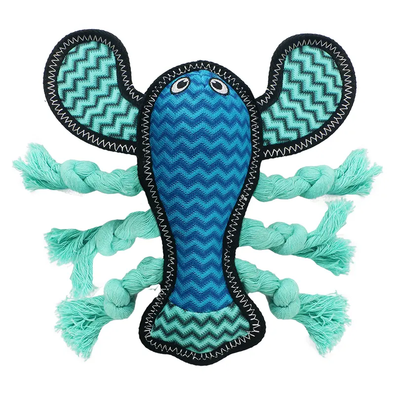 OEM Dog Interactive Biting Soft Toy：Lobste,Angelfish,Hammerhead Shark,Manta Ray Manufacturers, Supplier