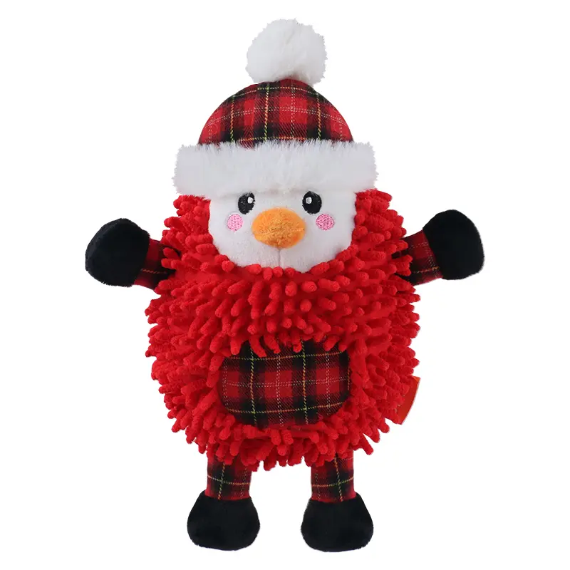 Custom The Joyful Season Of Christmas, With Soft Plush Pet Toys Warmly Accompanying: Soft Penguin, Soft Snow Man, Soft Reindeer Manufacturers, Factories