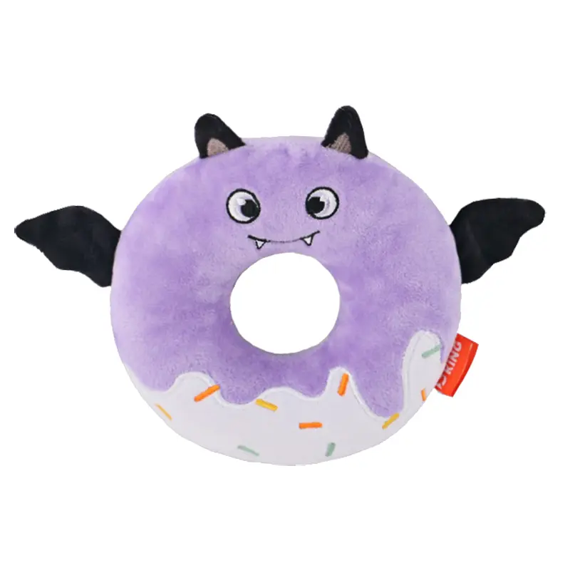OEM Spooktacular Dog Toys: Pumpkin, Bat, and Cat Donuts Supplier, Factory
