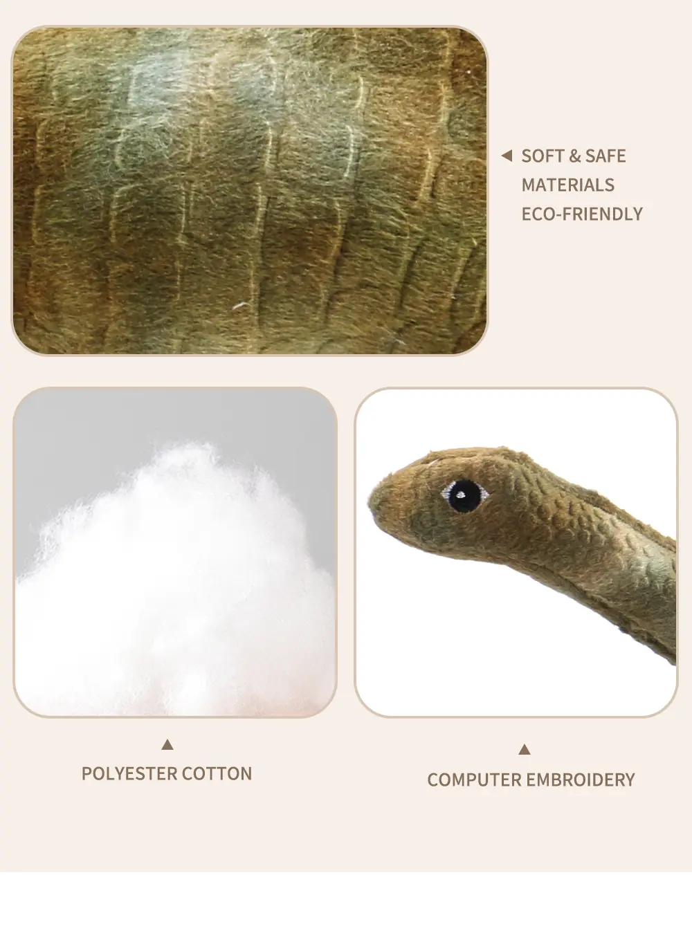 Stuffed Dinosaur Details 3