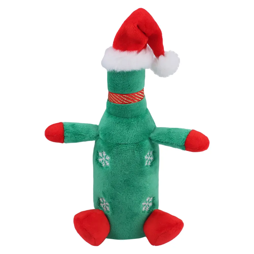 Custom Dog's Christmas Bottle plush toy: safe, durable, highly interactive, and a festive companion. Manufacturer, Factories