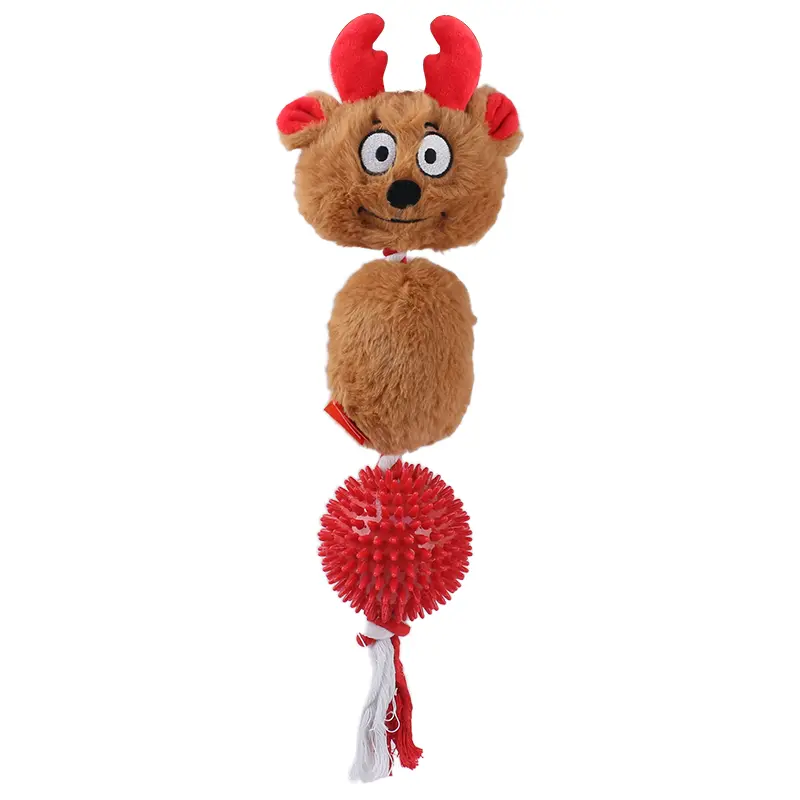 Custom The Christmas-Themed Doggy Plush Toys Perfectly Blend The Joy of The Holiday Season With The Adorability of Pets: Konted Reindeer, Konted Snowman, Konted Santa Manufacturer, Factories