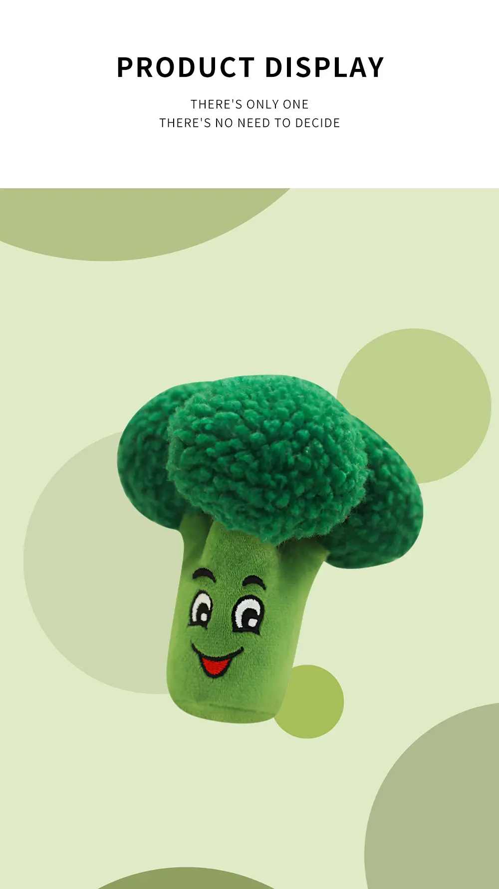 Pet Plush Toy Broccoli View 5