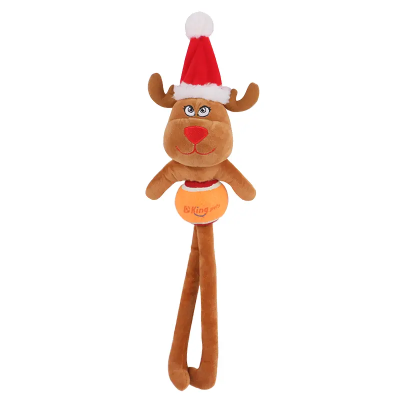 Custom The adorable Tennis Elk and Tennis Cookie Man, beloved plush playmates for pets Supplier, Factory