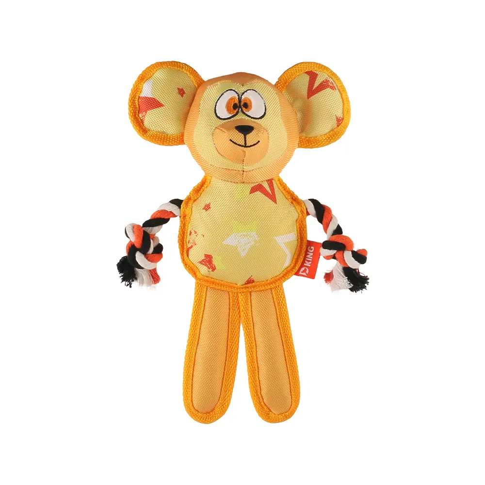 OEM Latest Stylish Interactive Dog Stuffed Toys：Knotted Fox,Knotted Monkey,Knotted Duck,Knotted Lion Manufacturer, Supplier