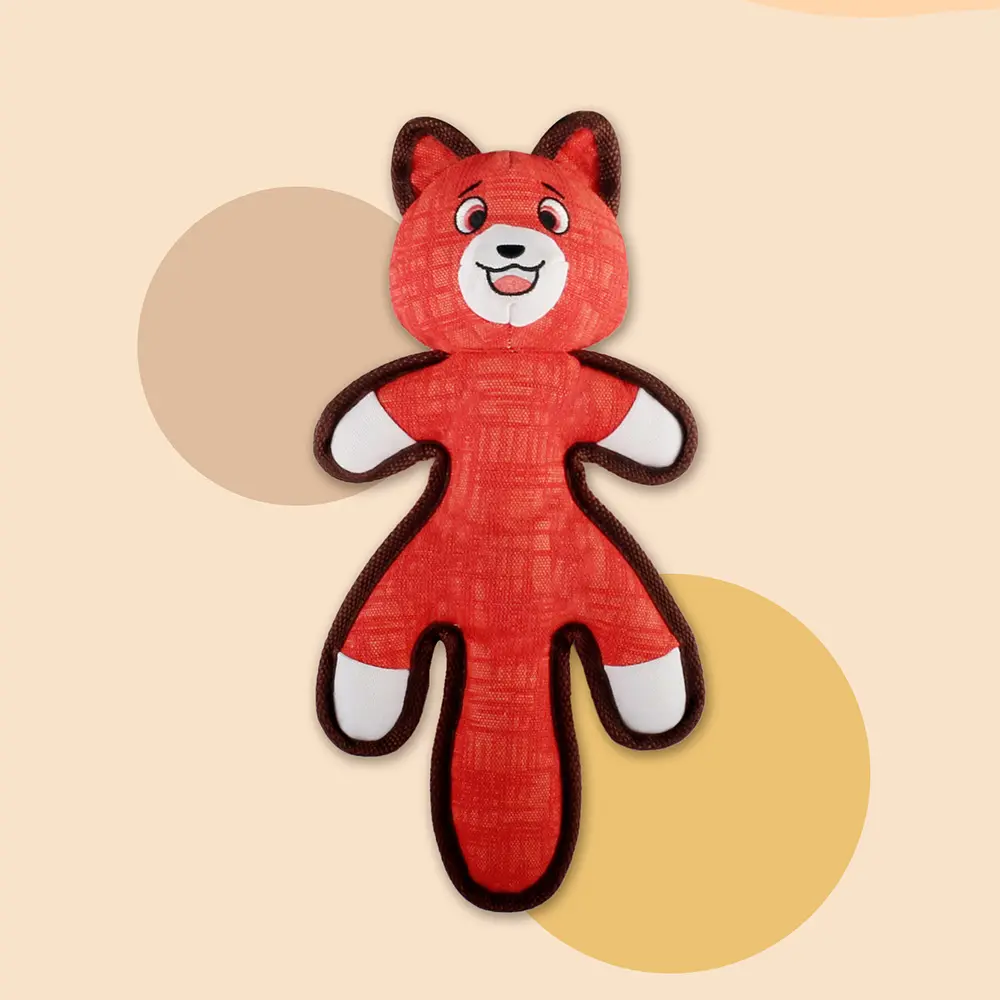 Custom 2025 New Product Classic Animal Shape Sturdy Dog Toy Collection Oblate Body Fox Manufacturers, Suppliers