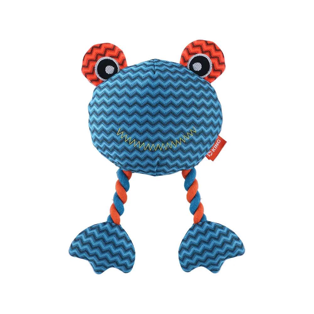 Custom Dog chew toys: diverse designs, durable, teething-friendly, interactive fun.：Knottde Crab，Frog，Dragon Manufacturer, Factories