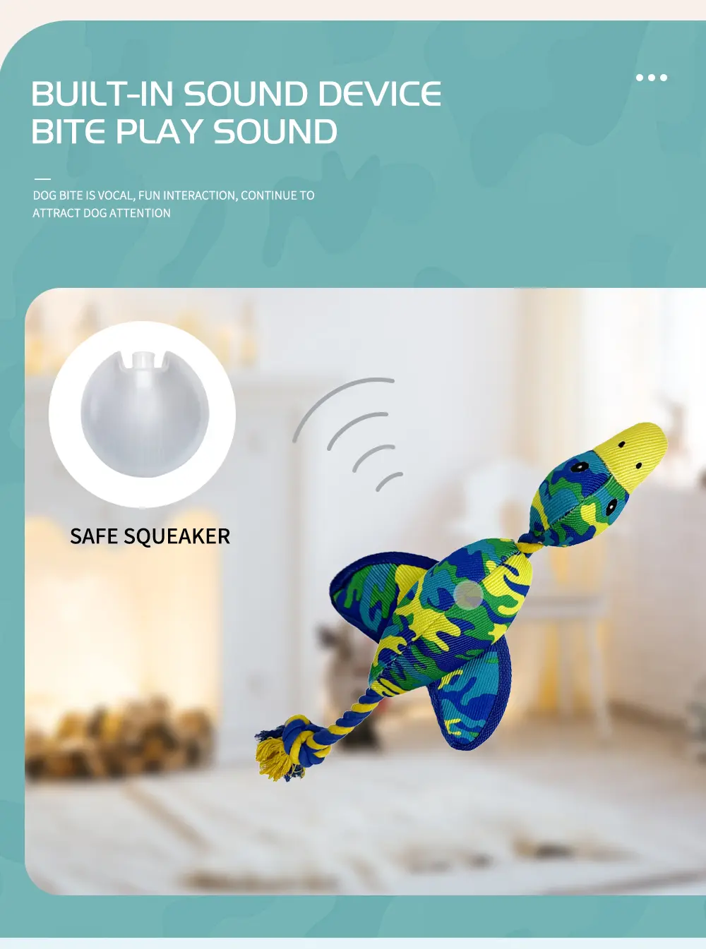 Rope Camouflage Duck Toy 2