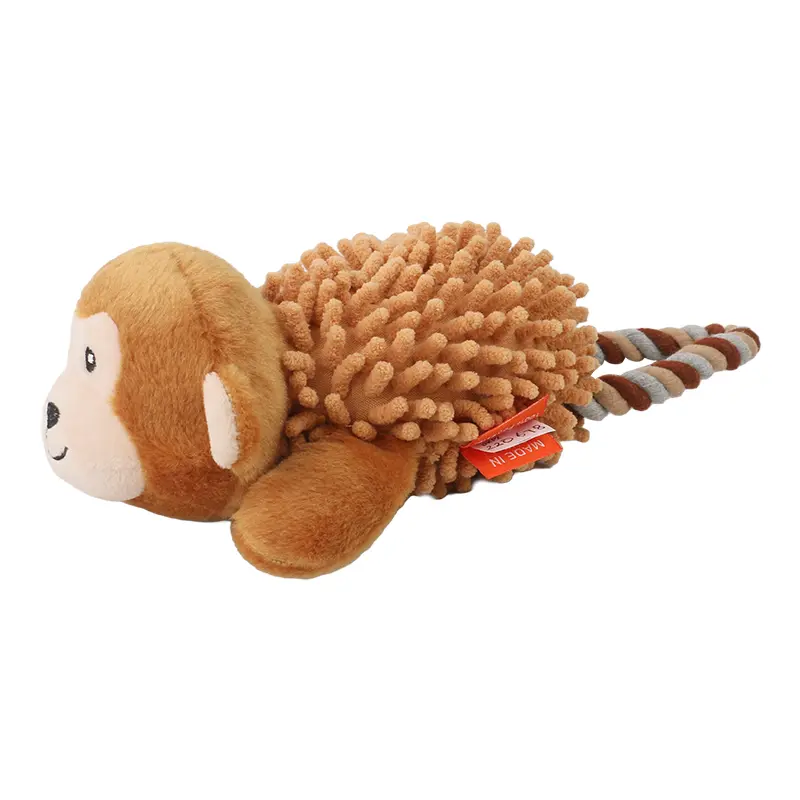 Wholesale Rope Animal Plush Toys for Pets: Rope ring mop velvet raccoon, Rope ring mop velvet monkey Manufacturers, Factory