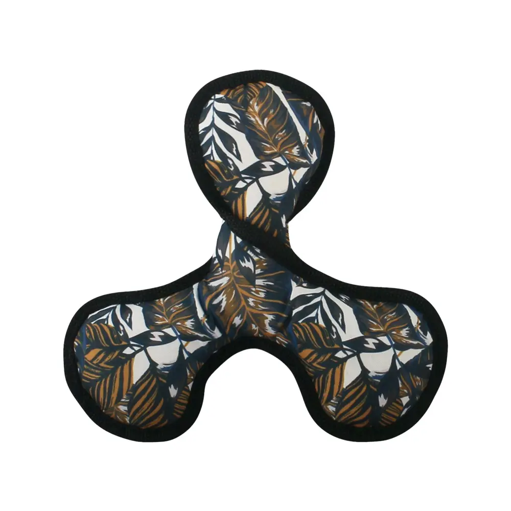 OEM The Latest Dog Interactive Game Plush Toy Series: Knotted bone, Reversed clover frisbee, Reversed bone, Reversed boomerang Supplier, Factories