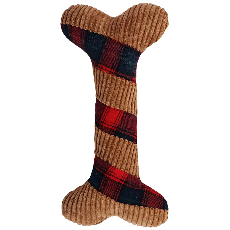 Custom Christmas Collection of Ssqueaky Plush Toys Interlaced Red Bone ,Interlaced Brown Bone, Interlaced Green Bone,Bounded Red Bone, Plush White Bone Supplier, Factory