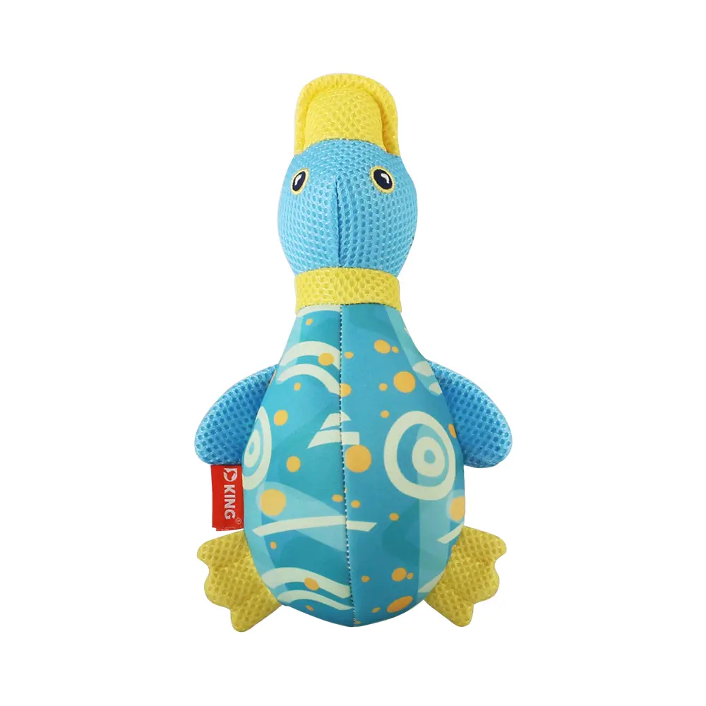OEM Newly Developed, Exclusively Designed Dog Interactive Plush Toy Series：Duck，Hippocampus，Squid，Sea Turtle Suppliers, Factory