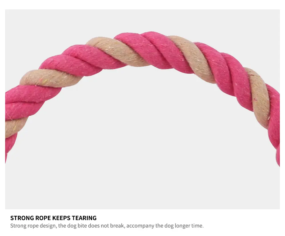 Rope dumbbell pet toy detail 13