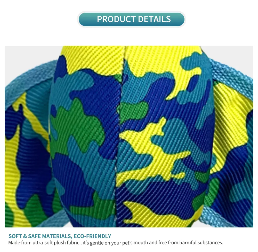Rope Camouflage Flying Duck, Plush Pet Toy (18)