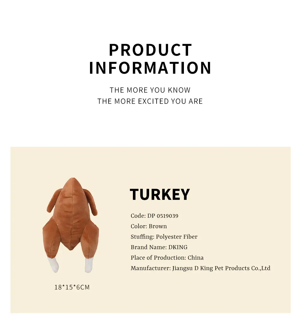 Turkey Pet Toy 3